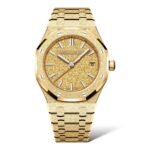 Audemars Piguet Royal Oak Frosted Gold Selfwinding 34mm 77450BA.GG.1361BA.01 - Exotic Boutique Dubai