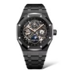 Audemars Piguet Royal Oak 41mm Perpetual Calendar 26585CE.OO.1225CE.01 Black Ceramic Openworked Dial - Exotic Boutique Dubai