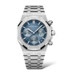 Audemars Piguet Selfwinding 41mm Frosted 26240BC.GG.1324BC.02 Smoked Blue Dial Special Edition Flyback - Exotic Boutique Dubai