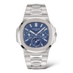 Patek Philippe Nautilus 40mm 5740/1G Perpetual Calendar White Gold Blue Sunburst Dial - Exotic Boutique Dubai