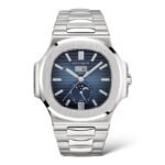 Patek Philippe Nautilus 40.5mm 5726/1A Stainless Steel Blue Dial Annual Calendar Moon Phases - Exotic Boutique Dubai