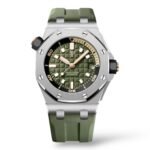 Audemars Piguet Royal Oak 42mm 15720ST.OO.A052CA.01 Offshore Diver Stainless Steel Khaki - Exotic Boutique Dubai