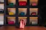 Chanel Mini Classic Flap Bag in Salmon Matte Crocodile Leather with Silver Hardware - Rare Exotic Collector’s Edition - Exotic Boutique Dubai