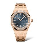 Audemars Piguet Royal Oak 37mm 15551OR.ZZ.1356OR.05 Rose Gold Blue Dial - Exotic Boutique Dubai