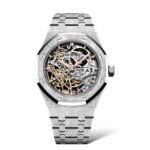 Audemars Piguet Royal Oak 37mm 15466BC.GG.1259BC.01 Double Balance Wheel Openworked White Gold Frosted - Exotic Boutique Dubai