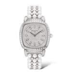 Patek Philippe Gondolo 31mm x 34.8 mm 7042/100G-010 Haute Joaillerie Diamonds Paved Dial Akoya Pearls and White Gold Bracelet - Exotic Boutique Dubai