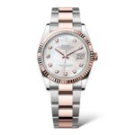 Rolex Datejust 36mm 126231 Oystersteel and Everose Gold Mother-of-Pearl Dial Diamond-Set Dial - Exotic Boutique Dubai