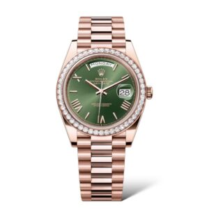 Rolex Oyster Perpetual Day-Date 40mm Olive Green Dial 228345RBR