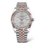 Rolex Perpetual Datejust 36mm 126231 Motif Grey Dial Oystersteel and Rose Gold - Exotic Boutique Dubai