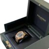 Audemars Piguet Royal Oak 37mm 15551OR.ZZ.1356OR.03 Rose Gold Khaki Green Diamonds Set Bezel Dial