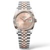 Rolex Datejust 36mm 126231 Oystersteel and Everose Gold Diamond-set Dial Jubilee Bracelet Fluted Bezel