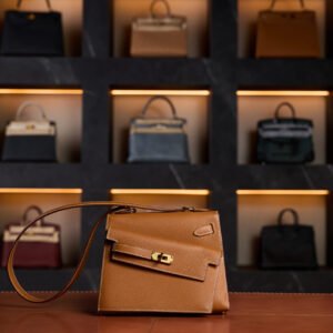 Hermès Kelly Désordre 25 in Swift Leather with Gold Hardware - 2024 New Full Set (Limited Edition) - Exotic Boutique Dubai