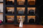 Hermès Kelly 20 Mauve Pale Matte Crocodile Leather with Palladium Hardware - 2024 New Full Set - Exotic Boutique Dubai