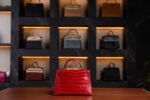 Hermès Kelly 20 Braise Shiny Crocodile Leather with Gold Hardware - 2024 New Full Set - Exotic Boutique Dubai