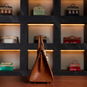 Hermès Birkin 25 Gold Hardware Gold Color Crocodile 2024 New full set