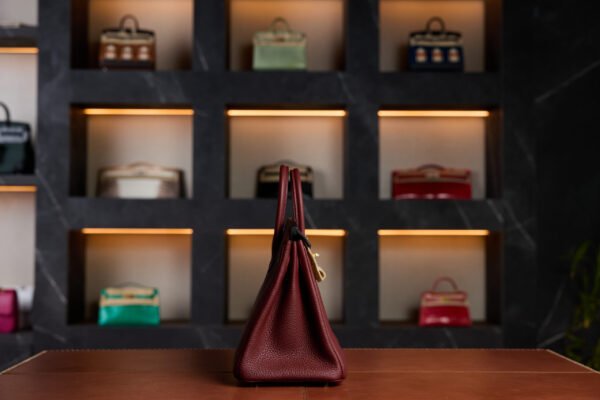 Hermès Birkin 25 Rouge H Togo Leather with Gold Hardware - 2025 New Full Set - Exotic Boutique Dubai