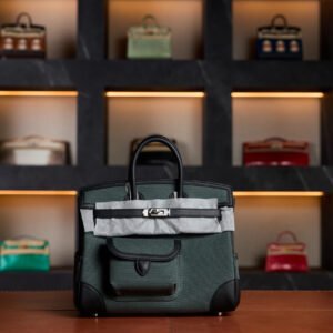Hermès Birkin Cargo 25 Canvas Swift Vert Mangrove PHW 2025 - Exotic Boutique Dubai