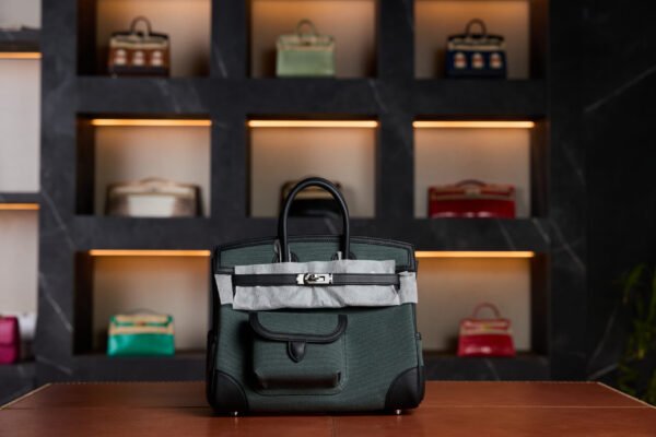 Hermès Birkin Cargo 25 Canvas Swift Vert Mangrove PHW 2025 - Exotic Boutique Dubai