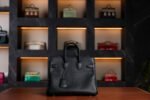 Hermès Birkin 25 Black Shadow Swift Leather with Gold Hardware - 2025 New Full Set - Exotic Boutique Dubai