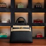 Hermès Kelly 25 Black Epsom Leather Gold Hardware - 2025 New Full Set - Exotic Boutique Dubai
