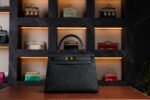 Hermès Kelly 25 Black Epsom Leather with Gold Hardware - 2025 New Full Set - Exotic Boutique Dubai
