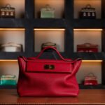 Hermès 24/24 29 Bag in Rouge Piment & Rouge Vif Togo and Swift Leather with Gold Hardware - New Full Set - Exotic Boutique Dubai