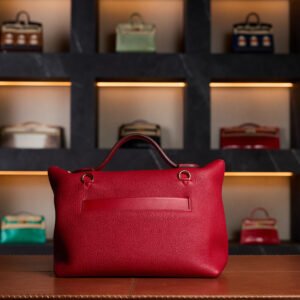 Hermès 24/24 29 Bag in Rouge Piment & Rouge Vif Togo and Swift Leather with Gold Hardware - New Full Set - Exotic Boutique Dubai
