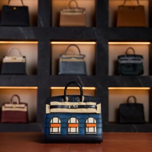 Hermès Birkin 20 Faubourg Blue Marine (Night) Alligator Leather with Palladium Hardware - Limited Edition Full Set - Exotic Boutique Dubai